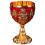 Wine Cup Glass Vintage Metal 30ml 2