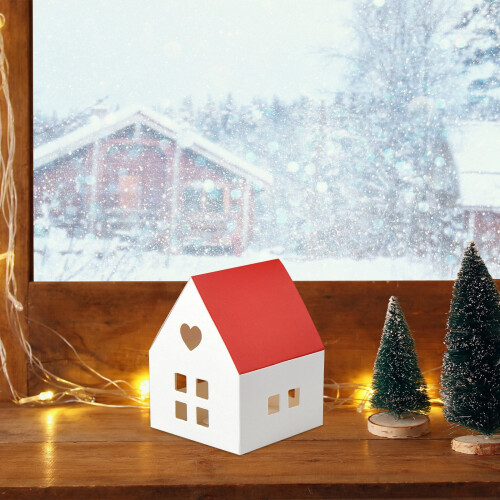 Christmas Gift Box Red Roof Small Paper Box 1 Pack 1