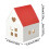 Christmas Gift Box Red Roof Small Paper Box 1 Pack 3