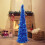 Christmas pencil tree blue 150 cm foldable with stable base 4