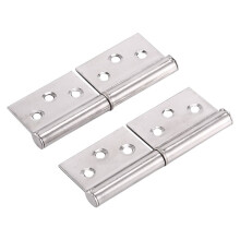 3 inch Silver Tone stainless steel 360 Degree Rotating Window Door Flag Hinge 2 Pieces