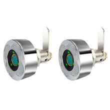 2X Drawer Fingerprint Lock Password Mailbox Lock Biometric Drawer Lock Fingerprint Rechargeable Keyless Lock(A)