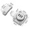 Cabinet Door  Keyless Combination Lock Cabinet Mechanical 3-Digit Passcode Cabinet Lock for Kitchen Cabinet Silver 7