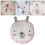Kids rabbit rug cotton round mat 85 x 2 cm 4