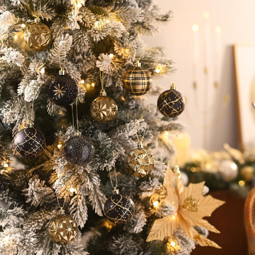 Christmas Tree Ornaments Bronze Copper Brown Gold 16 Pack 1