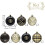 Christmas Tree Ornaments Bronze Copper Brown Gold 16 Pack 3