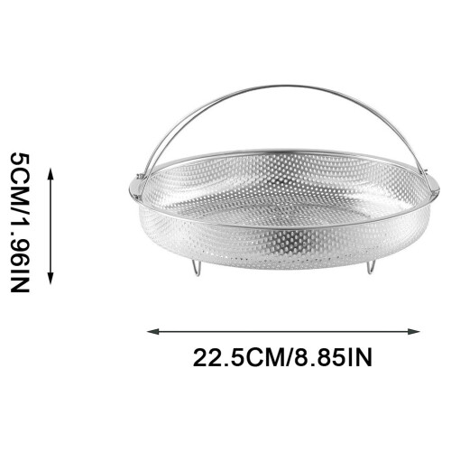 Stainless Steel Steamer Basket with Full Handle 1-Piece 1