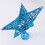 Christmas Tree Topper Blue Glitter Star 20cm 4