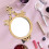 Round Gold Decorative Mirror 12-inch Tabletop or Wall 5