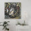 Affiche abstraite de Jackson Pollock 30x30cm 5