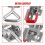 Pull  Clamp 6PCS Pull Action  Adjustable Toggle Clamp 150Kg 330Lbs Holding Capacity 9