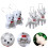 Christmas Polar Bear Ornament White Plush 2 pcs 5