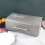 Metal vintage bread storage box with lid gray 4