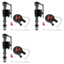 3X Toilet Float Replacement Kit, Universal Toilet Flusher Replacement Kit and 2 Inch Toilet Flapper Replacement 1set