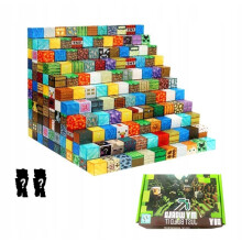 MAGNETISKE BLOKKE MINECRAFT-TERNINGER 100 BLOKKE, DER ARRANGERER TERNINGER