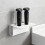 Porte-brosse à dents mural en acrylique blanc (1 pièce) 5