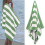 Serviette de plage en coton doux et absorbant à rayures 35 x 70 pouces 2
