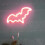 Neon-Nachtlicht-Fledermaus-LED-Betrieb über USB oder Batterie 2
