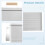 White Metal Storage Bucket with Iron Scoop 1 Pack 3