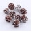 Ensemble de 9 boules de Noël en forme de pomme de pin 3