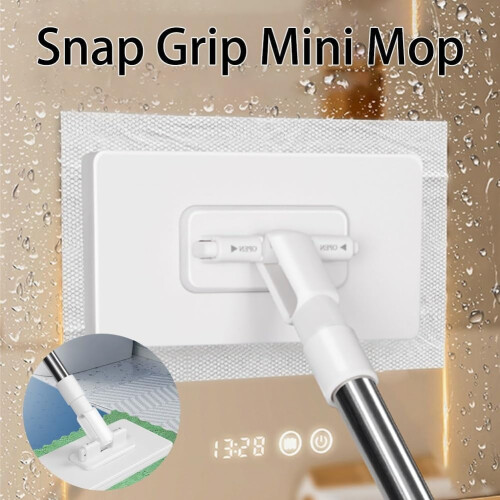 Snap & Grip Mini Mop Zero-Touch Droog en Nat Gebruik 90 cm 2