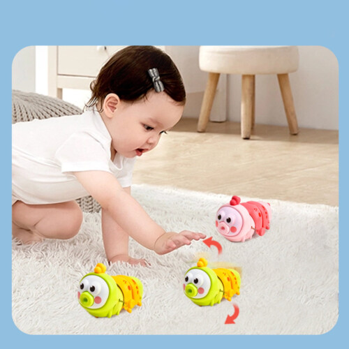 Opwindbare rups, roze, 14 cm, 1 stuk 2