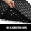 Tapis de douche carré noir 21 x 21 pouces avec ventouses 5