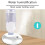 Mini USB Humidifier for Desk 10x10x4cm Quiet 2
