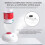 Mini USB Humidifier for Desk 10x10x4cm Quiet 5