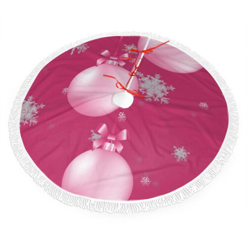 Saia de Natal de renda com franjas, 76 cm (30 polegadas) 1