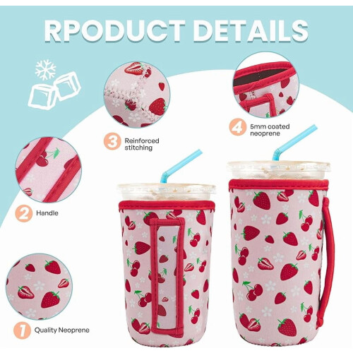 Neopren-Isolierhüllen für Eiskaffee, 3er-Pack 2