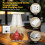 Lampe bouteille blanche pour bars et restaurants (1 unité) 3