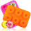 Forma de silicone antiaderente para donuts Poaug, 2 peças. 2
