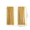 Solid Black Out Curtains Gold Thermal Insulation 45 inch 4