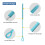 Straw Cleaning Brush Set Silicone 2 pcs 6mm 9mm 4