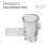 Juicer Attachment Replacement for 8003 8006 Model Slow Juicer Accessories Masticating Juicer Attachments Replacement 7