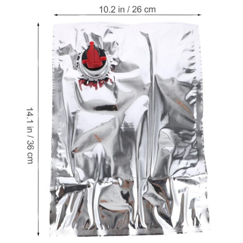 Sac à vin en polyéthylène 3L, lot de 10 1