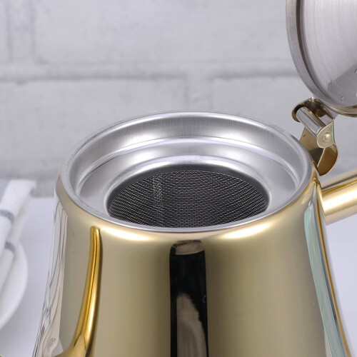 Tetera de acero inoxidable con pico largo de 1,5 L 2