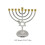 Hanukkah-lysestake med 9 grener i gull 3