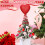 Red Glitter Heart Tree Topper for Mini Trees 3