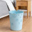 Mini flower-shaped plastic wastebasket pink medium 4