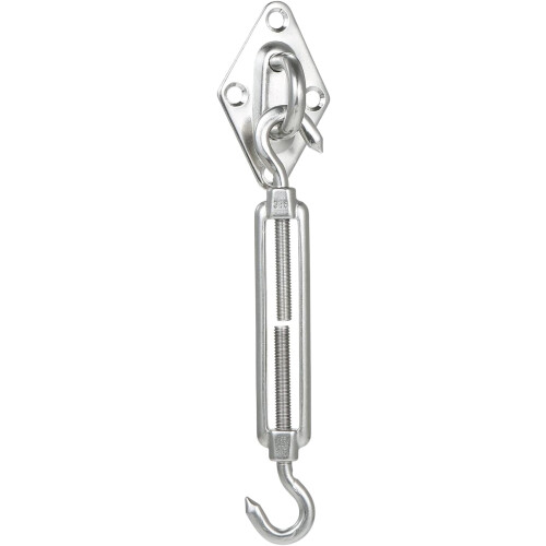 Kit de fixation pour voile d'ombrage en forme de S, pour structure triangulaire ou rectangulaire. 1