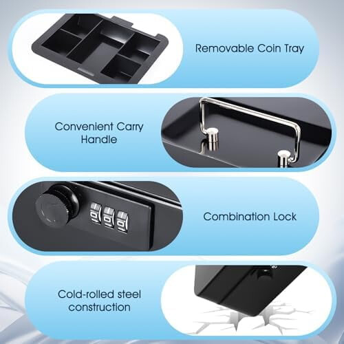 Bosca Airgid Miotail le Glas Comhcheangailte agus Tráidire Black4Pack 2