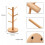 Bamboo Coffee Mug Rack with 6 Hooks 4
