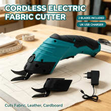 Cordless Electric Fabric Cutter USB Rechargeable for Leather Cardboard