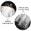 Copricapo da sposa bianco in materiale resistente, 1 pezzo 3