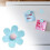 Ensemble décoratif d'aimants de réfrigérateur mignons en forme de fleur 3D colorée 2