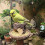 Tree Stump Bird Feeder Resin 11x11x9cm 4