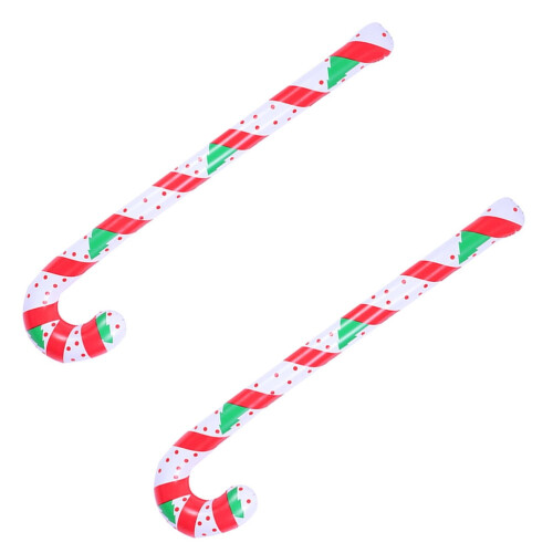 Christmas crutch-shaped inflatable balloon 2 pcs 1