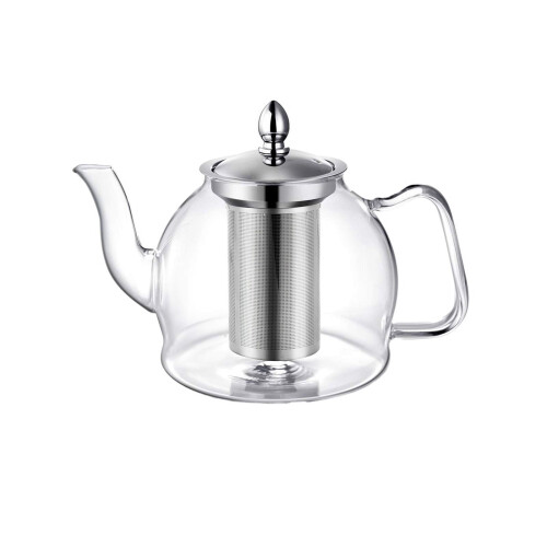 Üveg teáskanna 1000ml kivehető filterrel 1